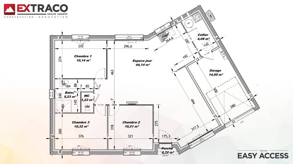Maison neuve - Terrain à bâtir () à Tourny, prix 212 300 €