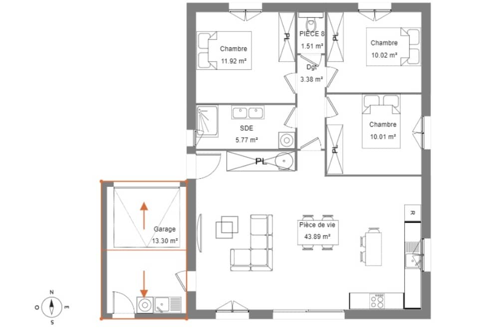 Maison neuve - Terrain à bâtir  () à Roujan (34), prix 233 000 €