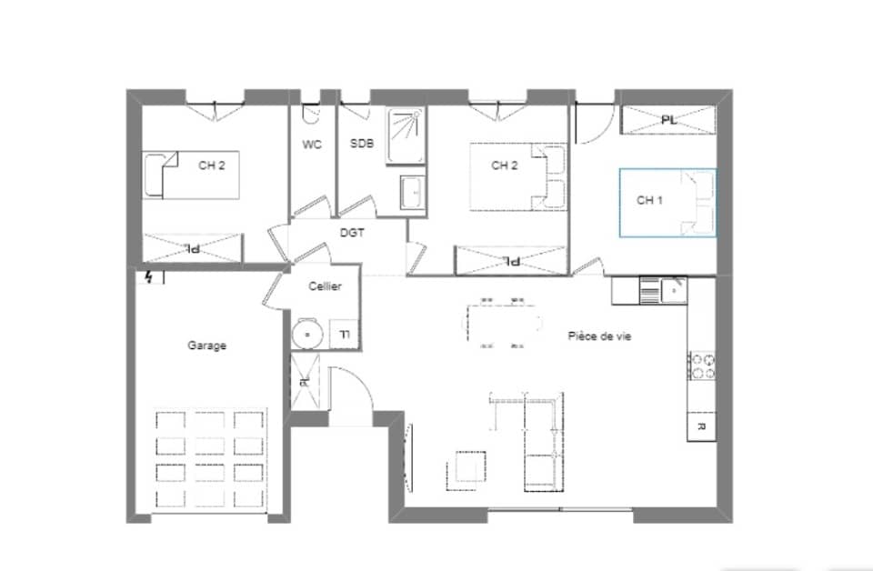 Maison neuve - Terrain à bâtir () à Lézignan-la-Cèbe (34), prix 231 000 €