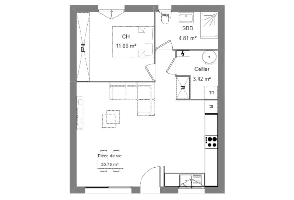 Maison neuve - Terrain à bâtir () à Le Poujol-sur-Orb (34), prix 173 000 €