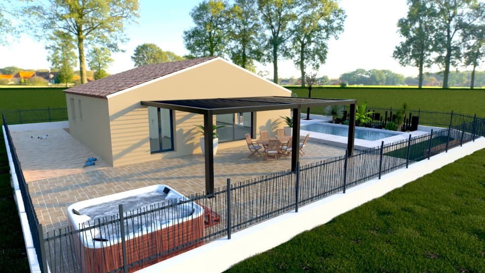 Maison neuve - Terrain à bâtir () à Thézan-lès-Béziers (34), prix 230 000 €