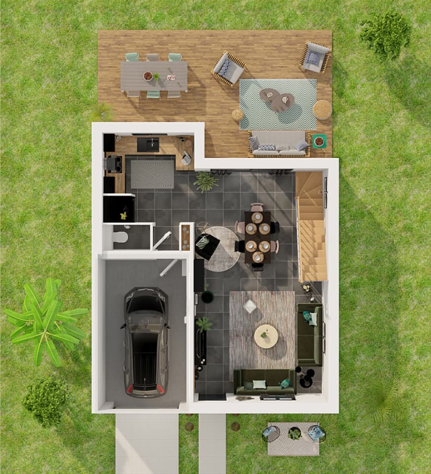 Maison neuve - Terrain à bâtir Coubert (77170) à Coubert (77), prix 284 000 €