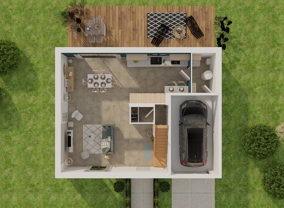 Maison neuve - Terrain à bâtir Bourron-Marlotte (77780) à Bourron-Marlotte (77), prix 329 000 €