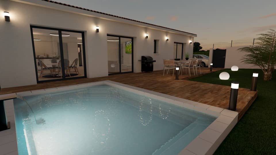 Maison neuve - Terrain à bâtir Les Pennes-Mirabeau (13170) à Les Pennes-Mirabeau (13), prix 495 000 €