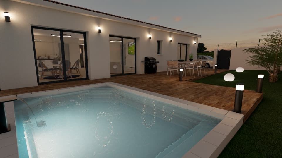 Maison neuve - Terrain à bâtir Les Pennes-Mirabeau (13170) à Les Pennes-Mirabeau (13), prix 495 000 €
