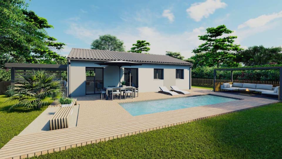 Maison neuve - Terrain à bâtir () à Cadaujac (33), prix 300 000 €