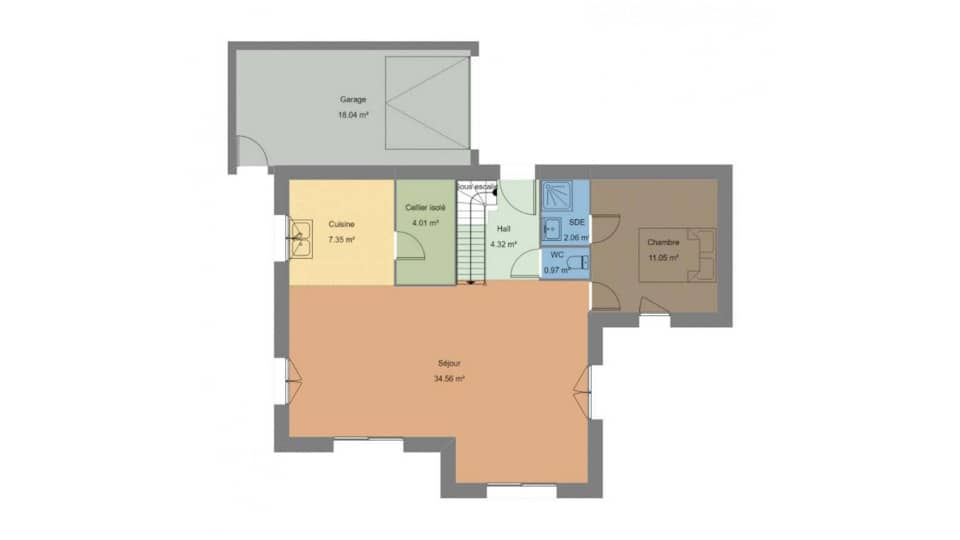 Maison neuve - Terrain à bâtir () à Sainte-Pazanne, prix 362 200 €