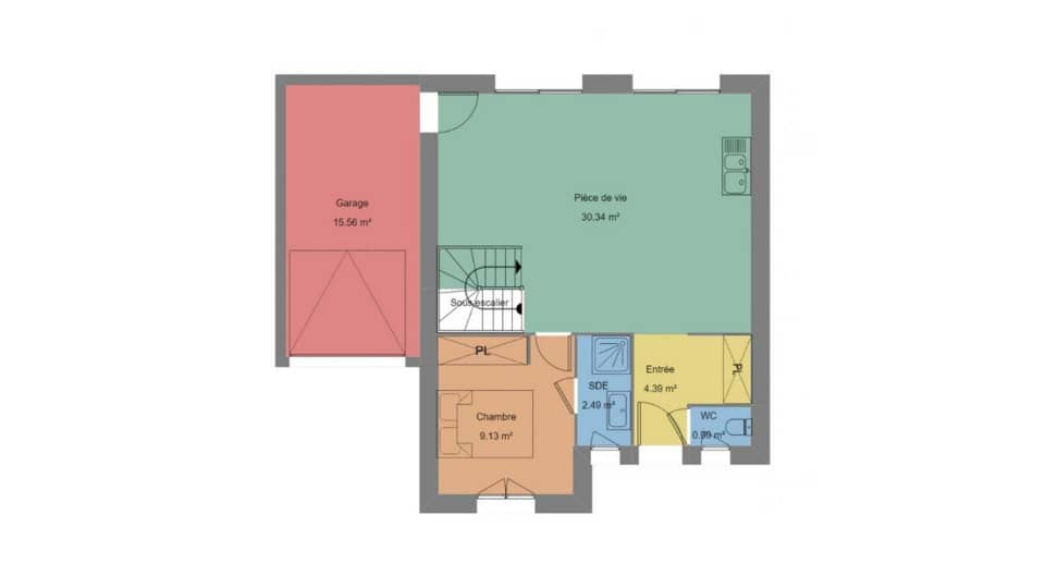 Maison neuve - Terrain à bâtir () à Les Sorinières, prix 346 500 €