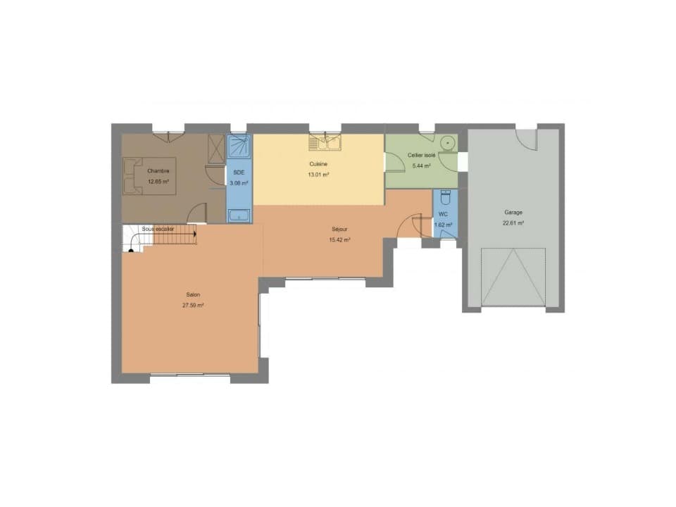 Maison neuve - Terrain à bâtir () à Carquefou (44), prix 408 000 €