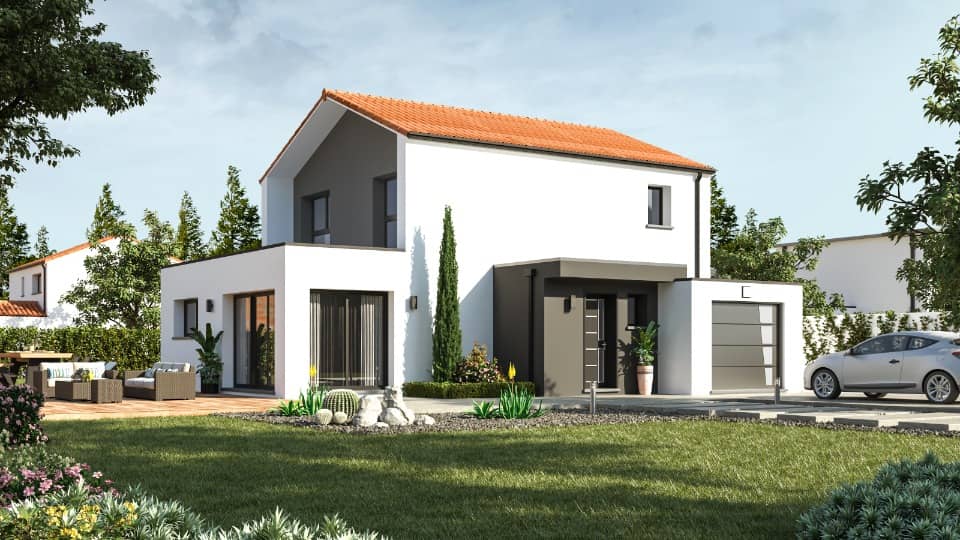 Maison neuve - Terrain à bâtir  () à La Haie-Fouassière (44), prix 382 000 €