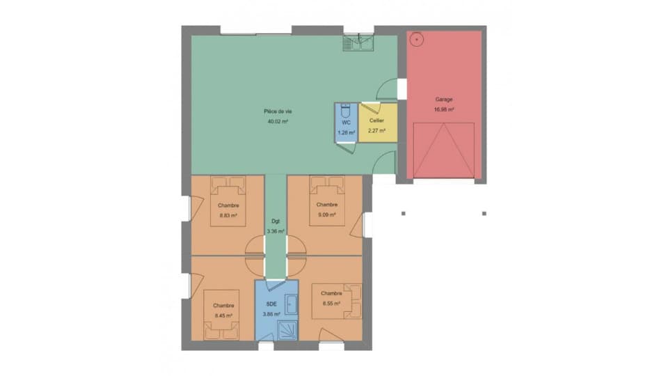 Maison neuve - Terrain à bâtir () à Abbaretz (44), prix 285 000 €