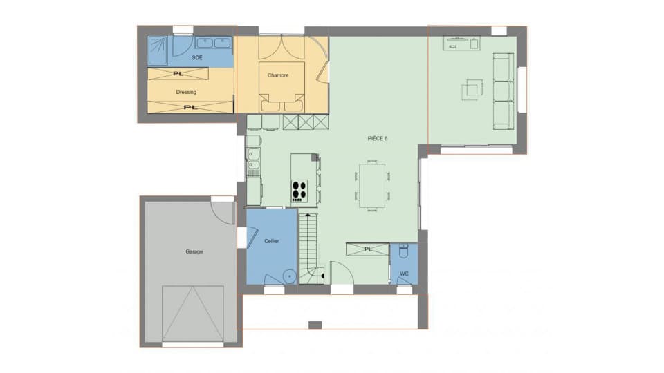 Maison neuve - Terrain à bâtir () à Mouzeil (44), prix 302 000 €