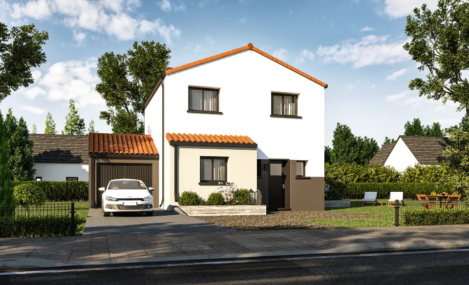 Maison neuve - Terrain à bâtir Saint-Julien-de-Concelles (44450) à Saint-Julien-de-Concelles (44), prix 308 000 €