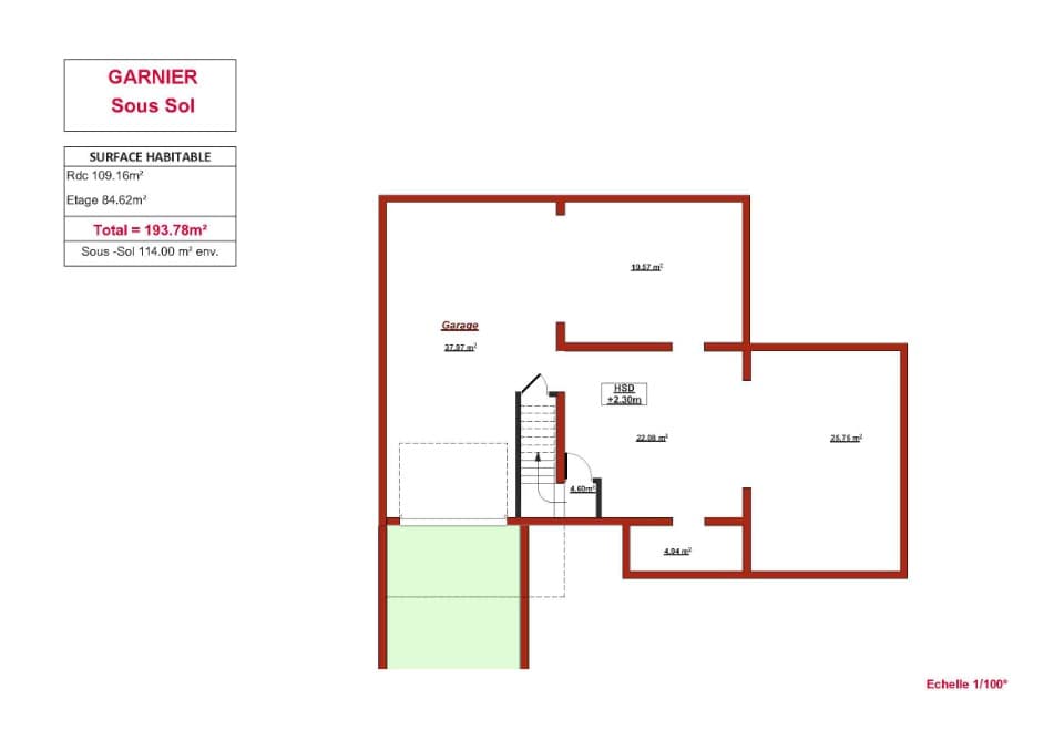 Maison neuve - Terrain à bâtir Rueil-Malmaison (92500) à Rueil-Malmaison (92), prix 1 364 000 €