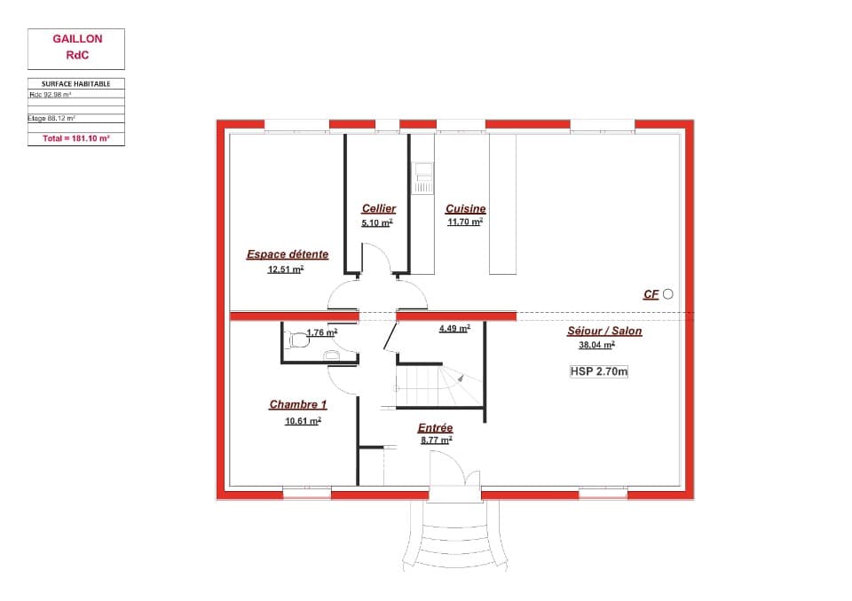 Maison neuve - Terrain à bâtir Rueil-Malmaison (92500) à Rueil-Malmaison (92), prix 1 284 000 €