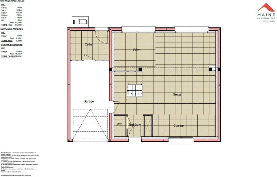 Maison neuve - Terrain à bâtir Le Mans (72000) à Le Mans, prix 315 000 €