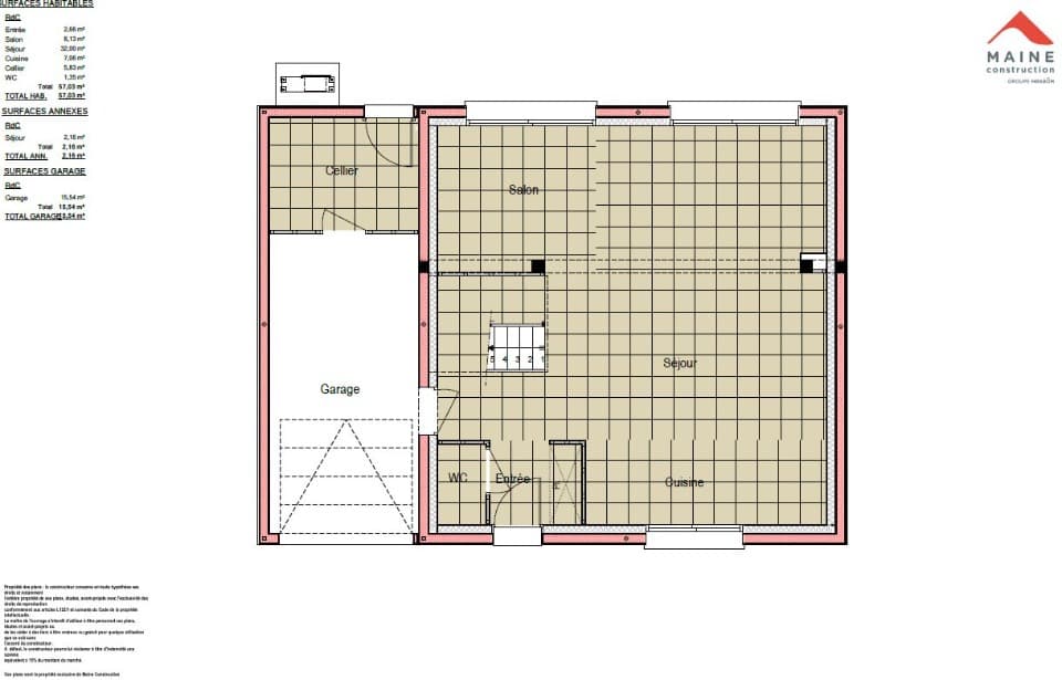 Maison neuve - Terrain à bâtir Le Mans (72000) à Le Mans (72), prix 315 000 €