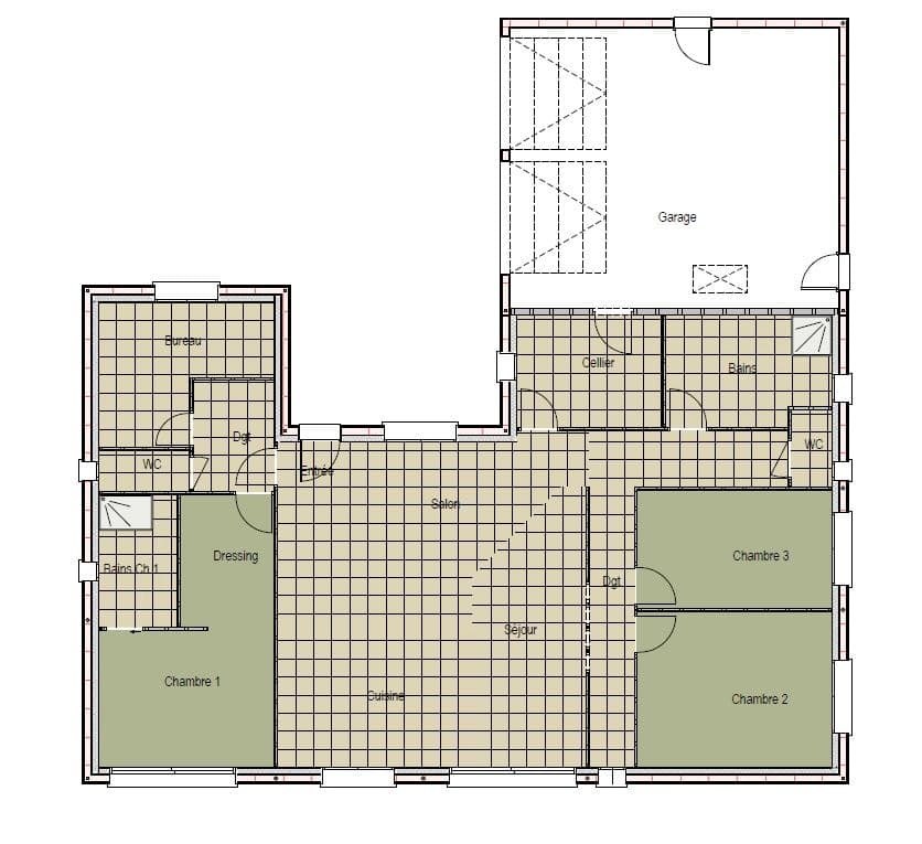 Maison neuve - Terrain à bâtir Le Mans (72000) à Le Mans (72), prix 411 000 €