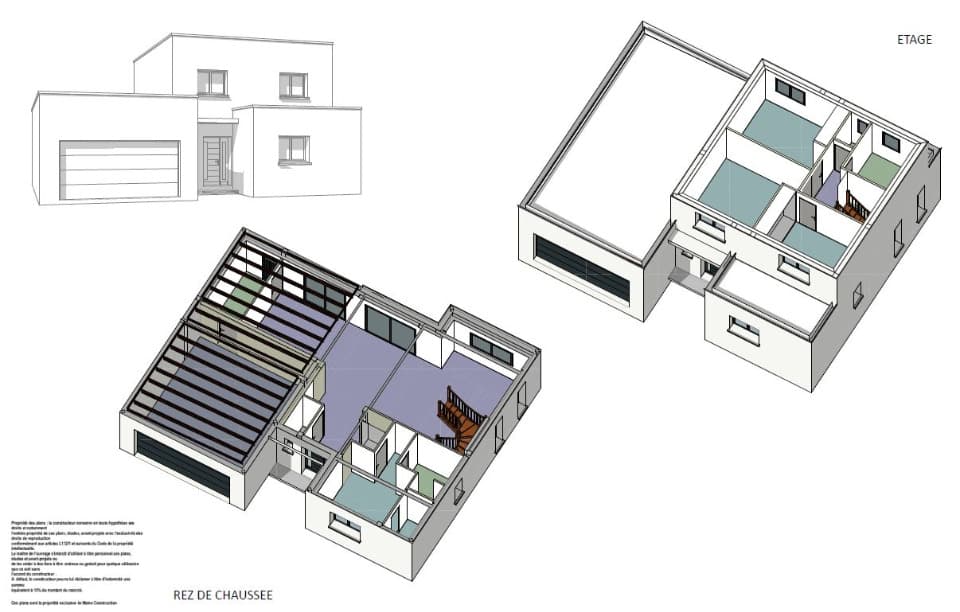 Maison neuve - Terrain à bâtir Saint-Ouen-en-Belin (72220) à Saint-Ouen-en-Belin (72), prix 286 000 €