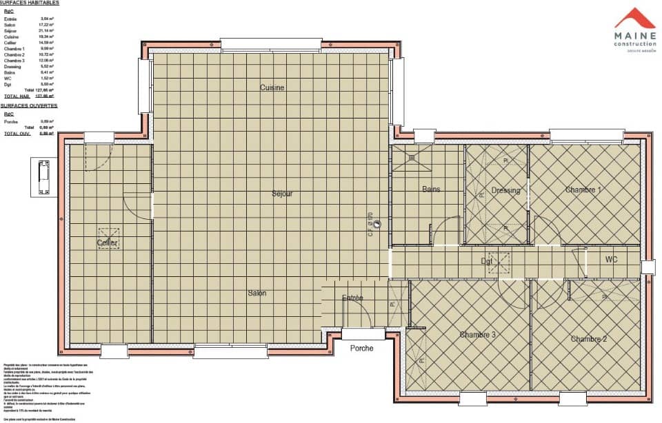 Maison neuve - Terrain à bâtir Coulans-sur-Gée (72550) à Coulans-sur-Gée, prix 297 000 €