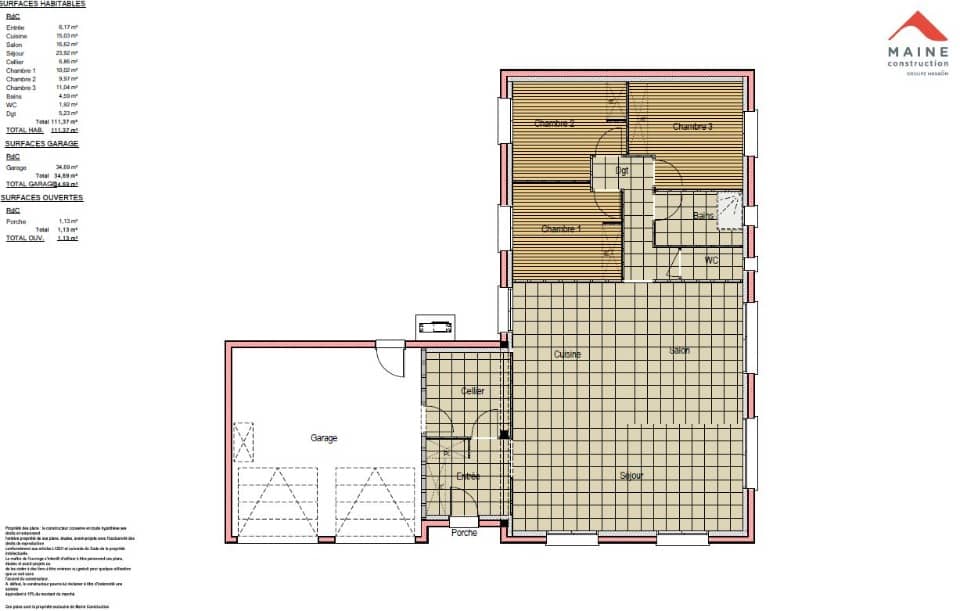 Maison neuve - Terrain à bâtir () à Sargé-lès-le-Mans, prix 326 000 €