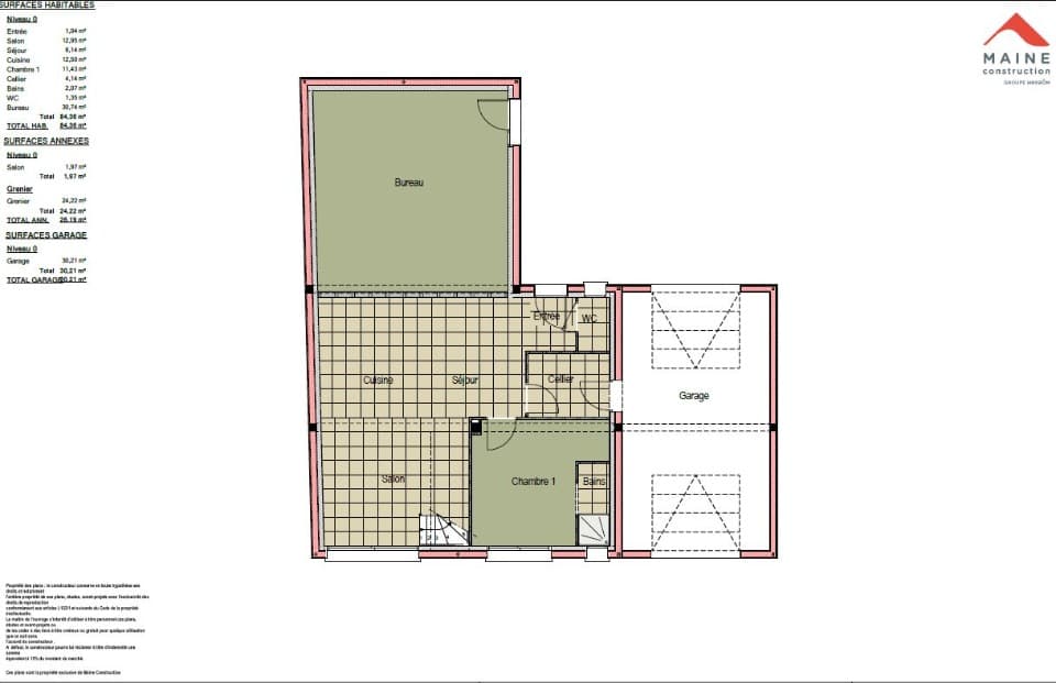Maison neuve - Terrain à bâtir () à Sargé-lès-le-Mans (72), prix 444 500 €