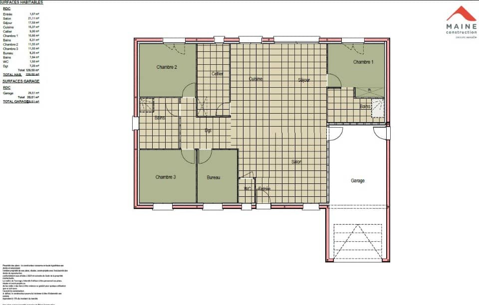 Maison neuve - Terrain à bâtir Le Mans (72000) à Le Mans, prix 379 000 €