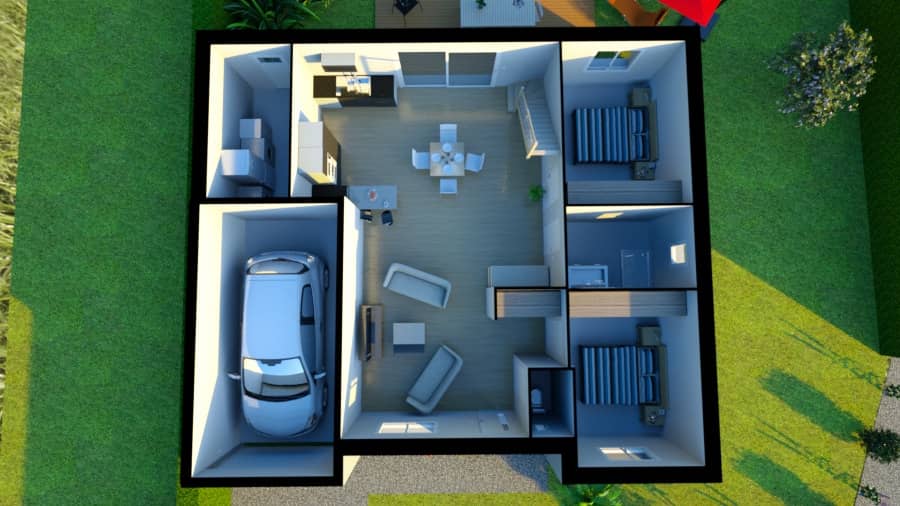 Maison neuve - Terrain à bâtir Le Mans (72000) à Le Mans, prix 225 000 €