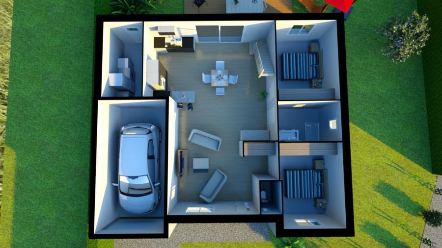 Maison neuve - Terrain à bâtir Le Mans (72000) à Le Mans (72), prix 225 000 €
