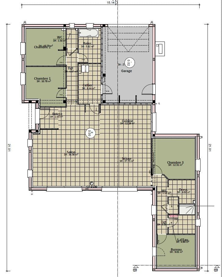 Maison neuve - Terrain à bâtir Le Mans (72100) à Le Mans (72), prix 389 000 €