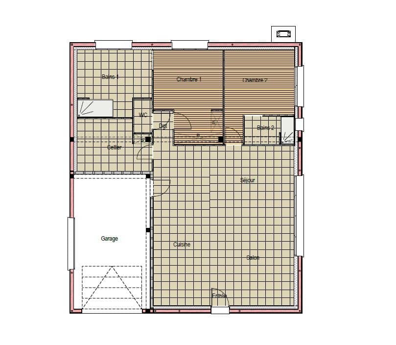 Maison neuve - Terrain à bâtir Le Mans (72100) à Le Mans, prix 295 000 €