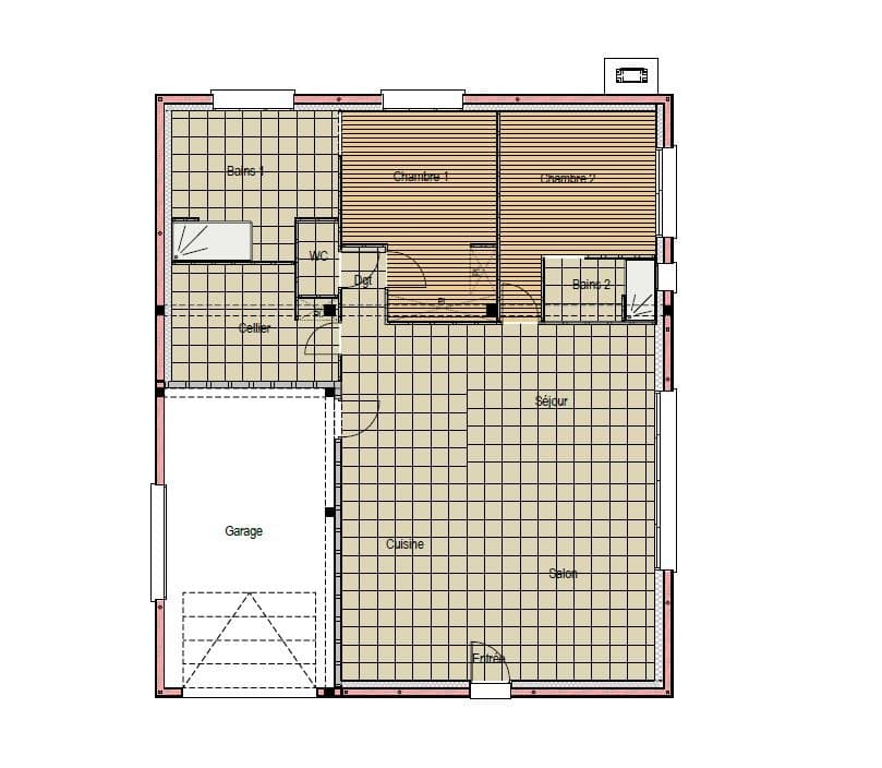 Maison neuve - Terrain à bâtir Le Mans (72100) à Le Mans (72), prix 295 000 €