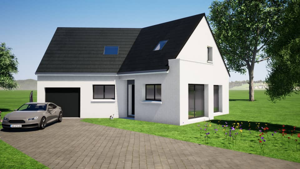 Maison neuve - Terrain à bâtir Le Mans (72100) à Le Mans, prix 348 000 €