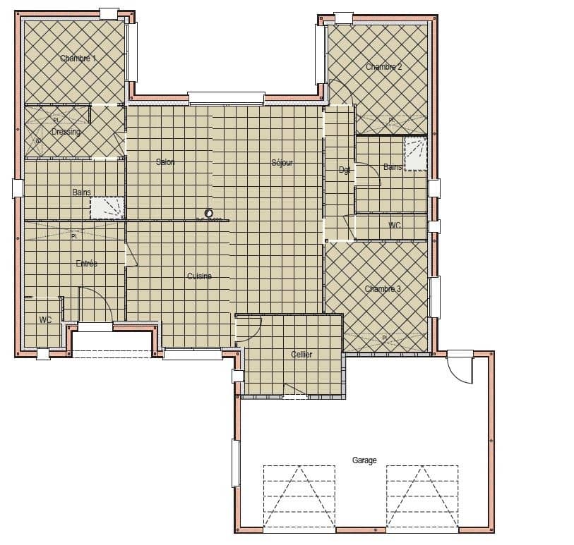 Maison neuve - Terrain à bâtir Le Mans (72100) à Le Mans, prix 375 000 €