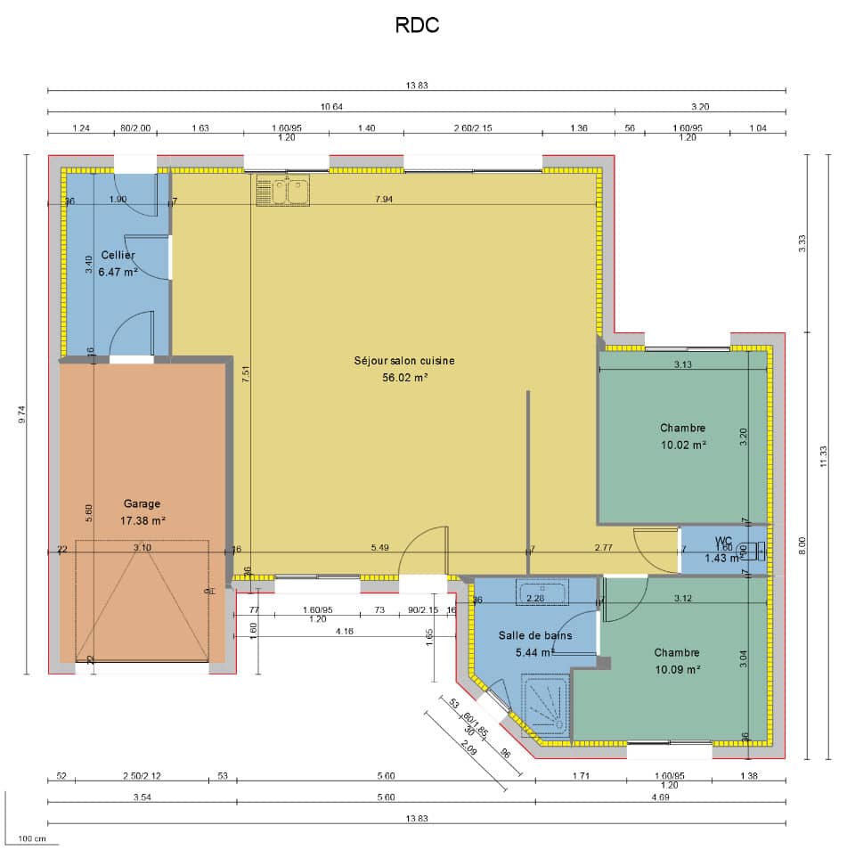 Maison neuve - Terrain à bâtir Le Mans (72100) à Le Mans (72), prix 312 000 €