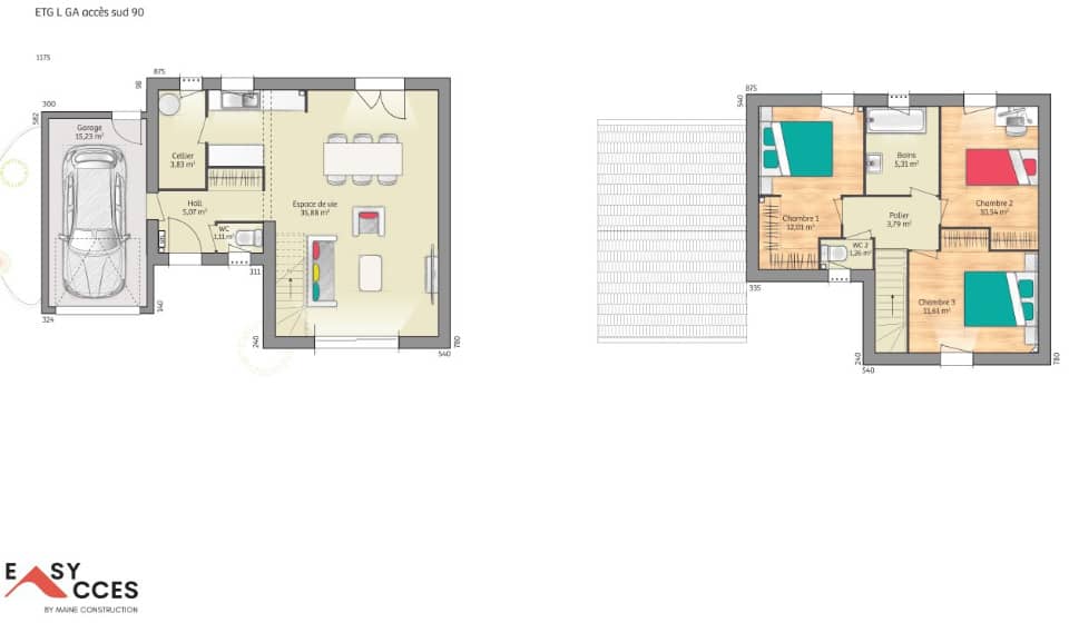 Maison neuve - Terrain à bâtir Changé (72560) à Changé (72), prix 315 000 €