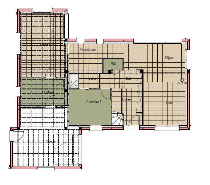 Maison neuve - Terrain à bâtir Aubigné-Racan (72800) à Aubigné-Racan, prix 358 000 €