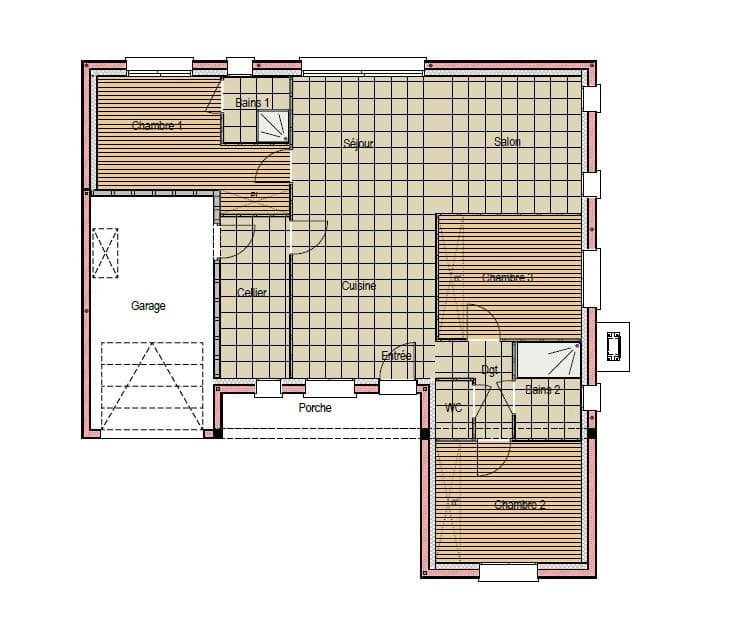 Maison neuve - Terrain à bâtir Aubigné-Racan (72800) à Aubigné-Racan (72), prix 215 000 €