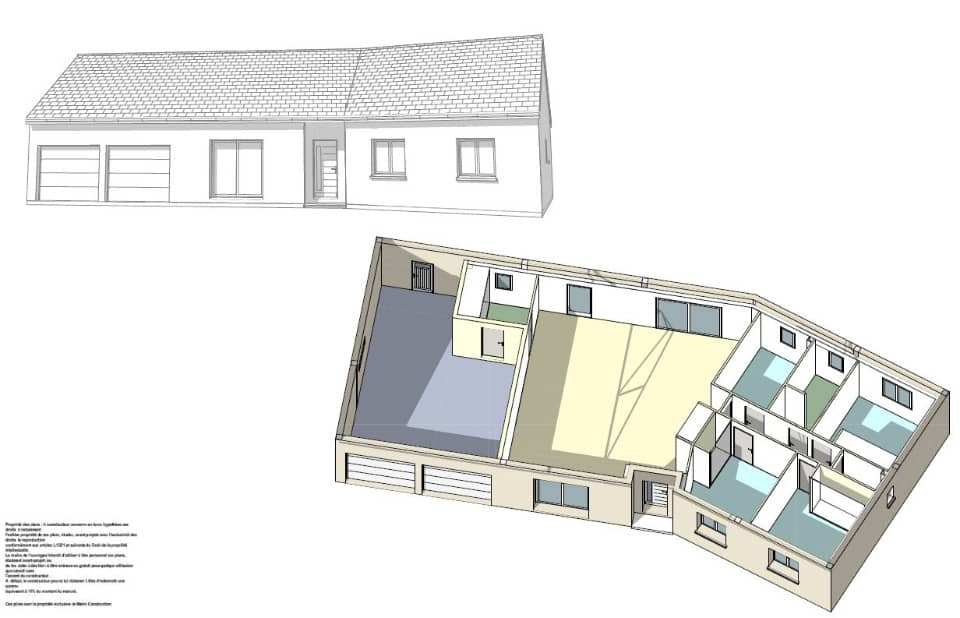 Maison neuve - Terrain à bâtir Aubigné-Racan (72800) à Aubigné-Racan, prix 239 000 €