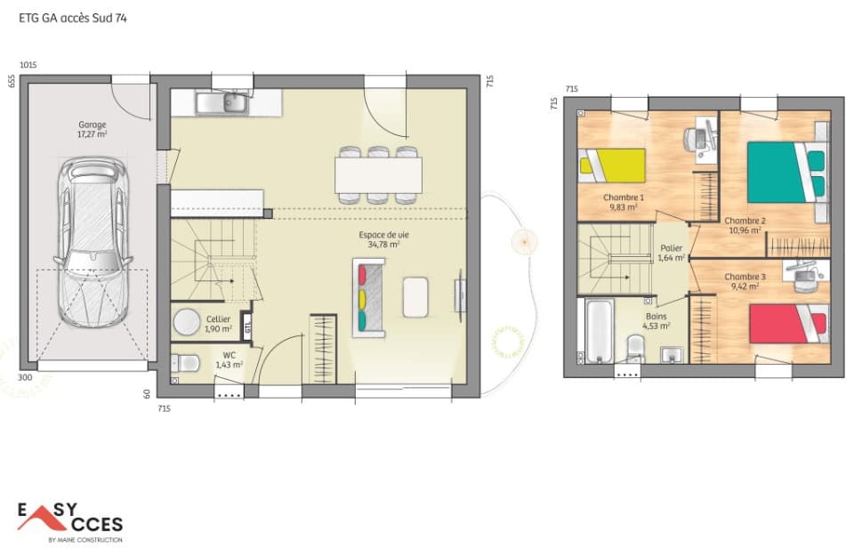 Maison neuve - Terrain à bâtir Saint-Gervais-en-Belin (72220) à Saint-Gervais-en-Belin (72), prix 211 000 €