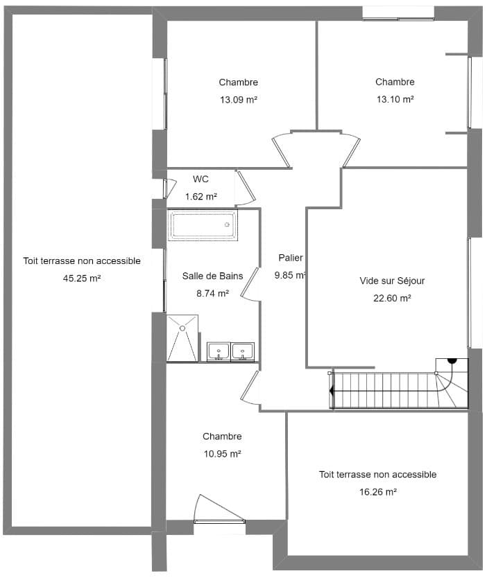 Maison neuve - Terrain à bâtir Le Mans (72000) à Le Mans (72), prix 458 000 €