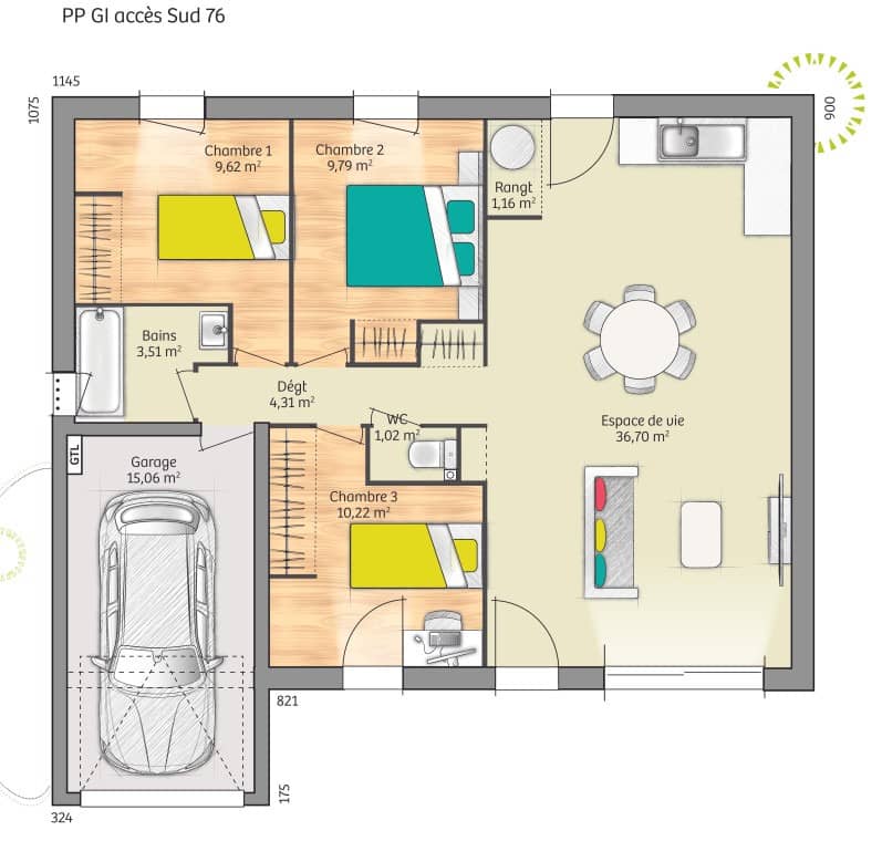 Maison neuve - Terrain à bâtir Coulans-sur-Gée (72550) à Coulans-sur-Gée (72), prix 225 000 €