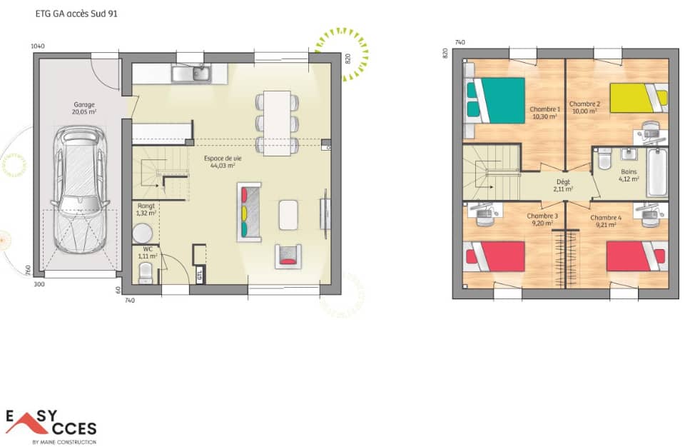 Maison neuve - Terrain à bâtir La Chapelle-Saint-Aubin (72650) à La Chapelle-Saint-Aubin, prix 289 000 €