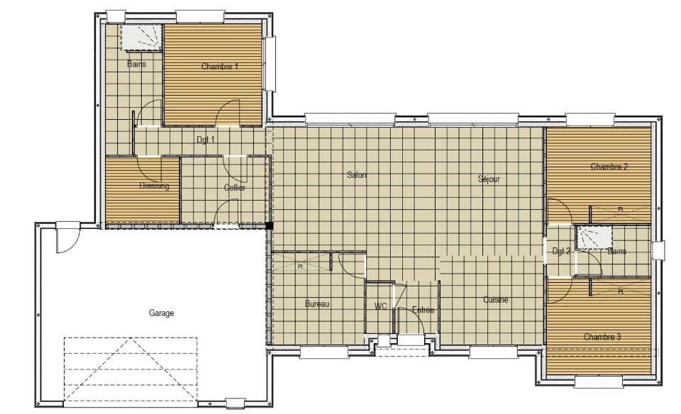 Maison neuve - Terrain à bâtir La Chapelle-Saint-Aubin (72650) à La Chapelle-Saint-Aubin (72), prix 389 000 €