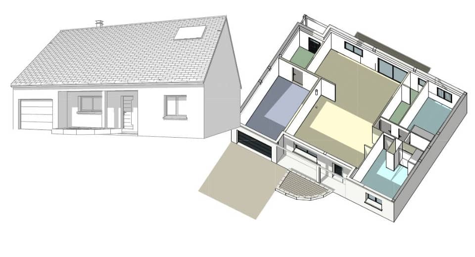 Maison neuve - Terrain à bâtir La Chapelle-Saint-Aubin (72650) à La Chapelle-Saint-Aubin (72), prix 359 000 €