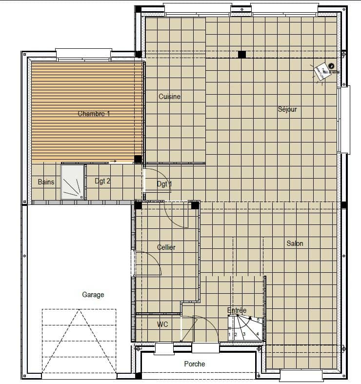 Maison neuve - Terrain à bâtir Montfort-le-Gesnois (72450) à Montfort-le-Gesnois, prix 355 000 €