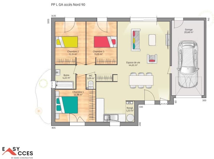 Maison neuve - Terrain à bâtir () à Sainte-Jamme-sur-Sarthe (72), prix 219 000 €