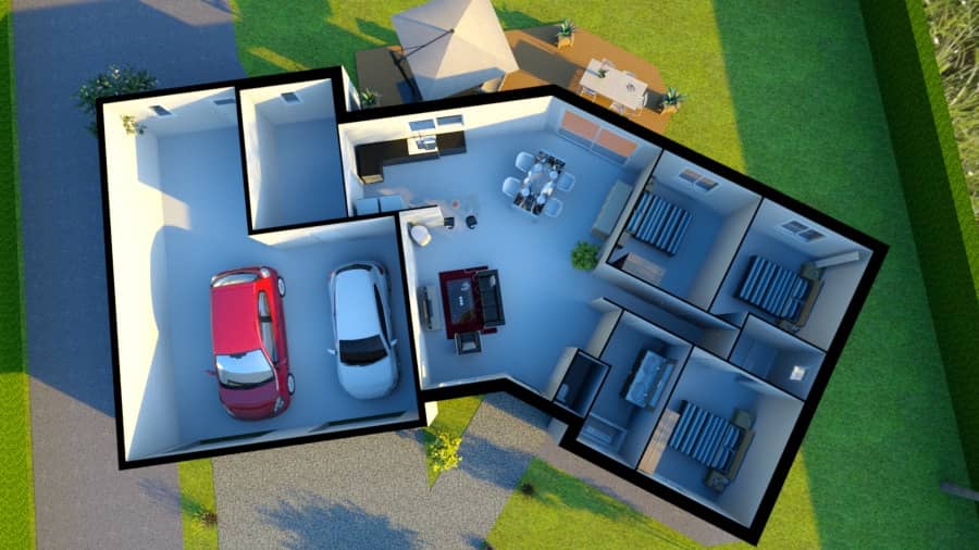 Maison neuve - Terrain à bâtir  () à La Bazoge (72), prix 293 000 €