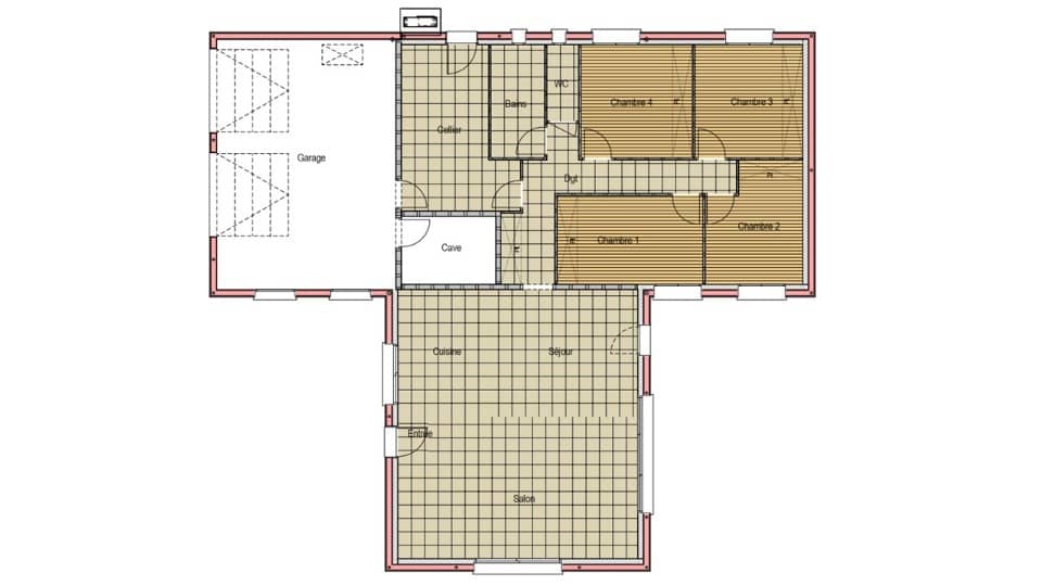 Maison neuve - Terrain à bâtir Neuville-sur-Sarthe (72190) à Neuville-sur-Sarthe (72), prix 355 000 €