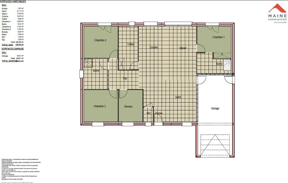 Maison neuve - Terrain à bâtir Neuville-sur-Sarthe (72190) à Neuville-sur-Sarthe (72), prix 335 000 €